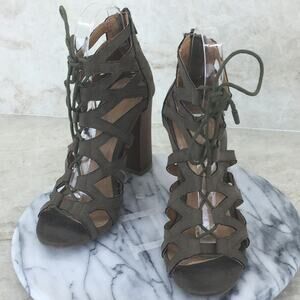 Bamboo Vegan Hight Heel Gladiator Sandals Women's Size 6